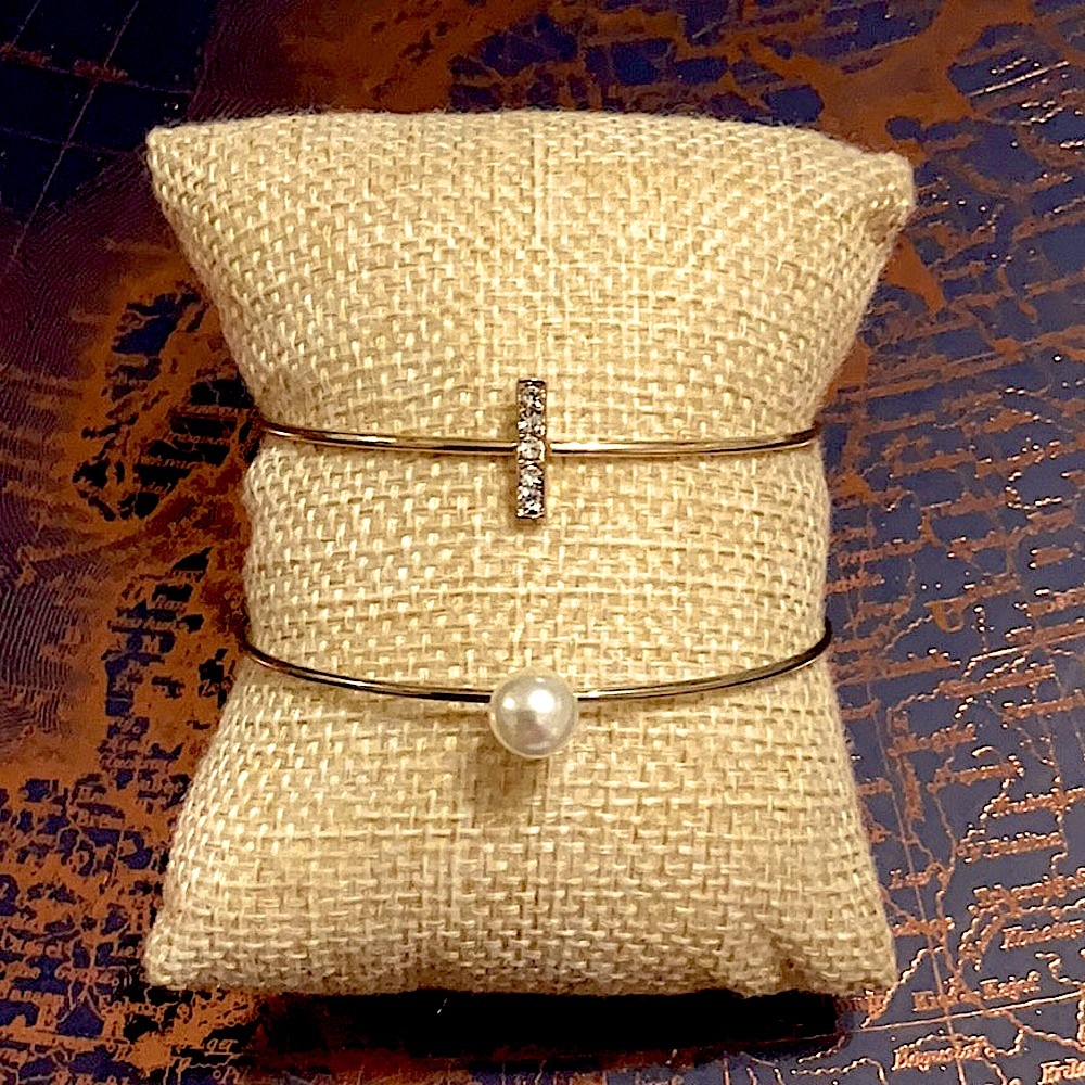 5/$25 - Dainty Goldtone Cuff Bracelet Set
